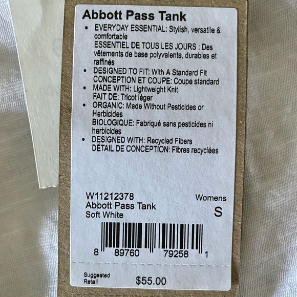 NWT Prana Abbott Pass tank top - Picture 4 of 5